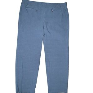 Avenue Women’s 22 Blue Dress Pants Pull On Stretch Comfort Waist Office Career